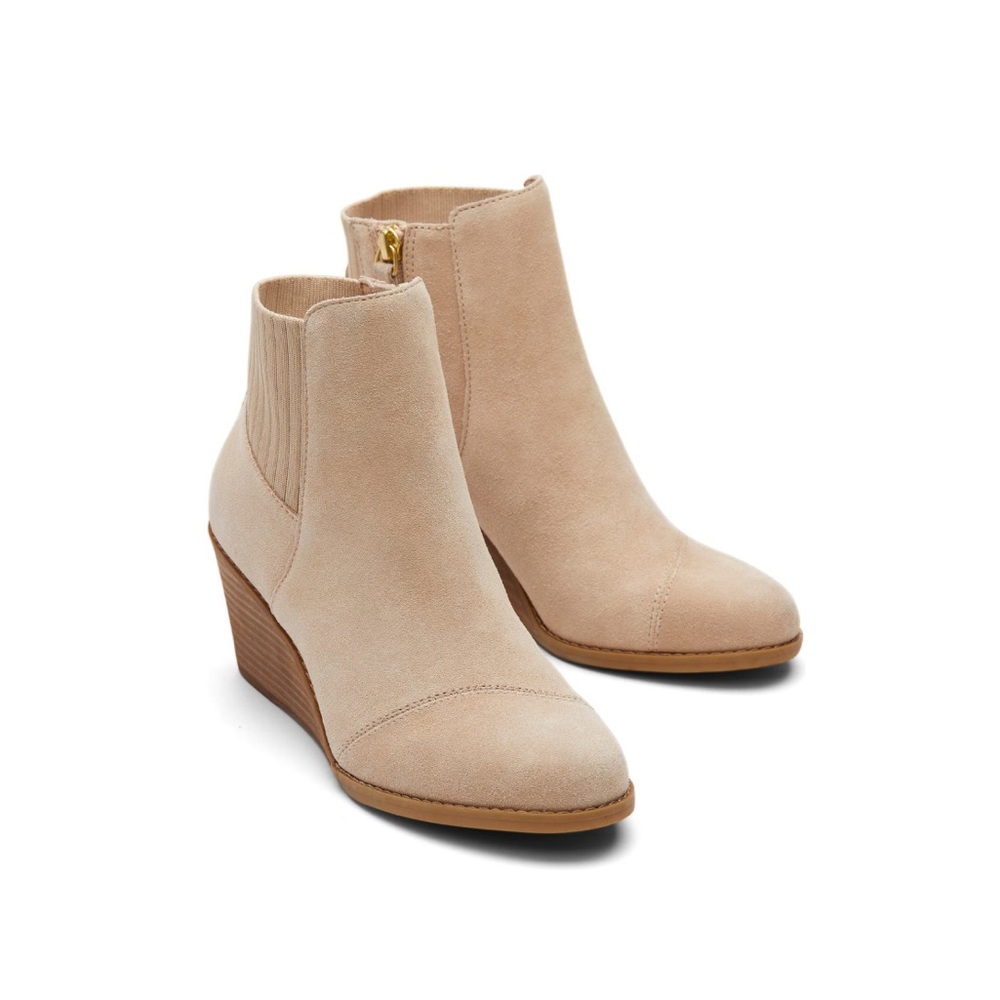 TOMS Suede Wedge Bootie - Picture 7 of 11